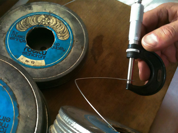 piano restoration, verifying piano wire guage